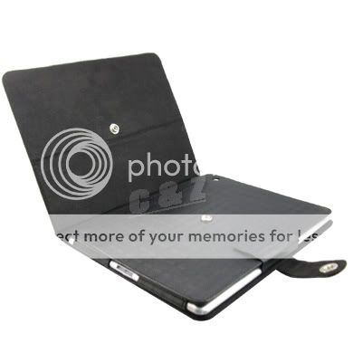 New Leather Case Cover Pouch + LCD Film For Apple iPad 2 n  