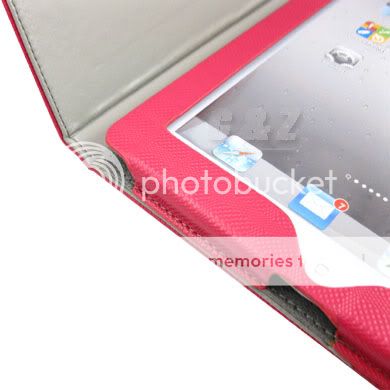 New Leather Case Cover Pouch + LCD Film For Apple iPad 2 h  