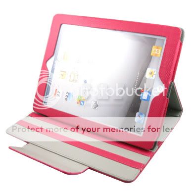 New Leather Case Cover Pouch + LCD Film For Apple iPad 2 h  