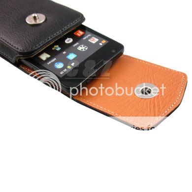 Leather Case Belt Clip Pouch + LCD Film for Samsung Galaxy S II i9100 