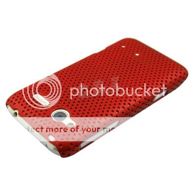 HARD RUBBERIZED MESH CASE COVER + LCD FILM FOR HTC Radar 4G c  