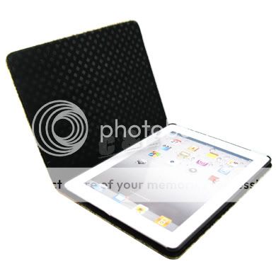 Leather Case Cover Pouch + LCD Film For Apple iPad 2 e  