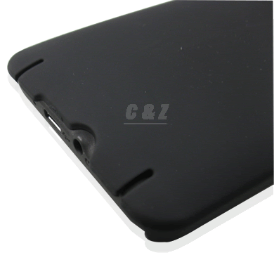 hard rubber case back cover lcd film for htc hd2 t8585 leo