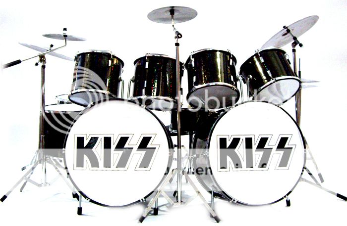 Miniature Drums Kiss Eric Carr Double Bass Set Awesome