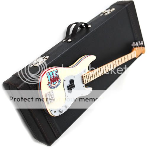 Miniature Guitar Steve Harris Iron Maiden Bass + Case  