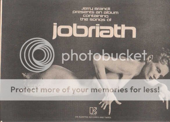 1974 JERRY BRANDT JOBRIATH POSTER TYPE AD  