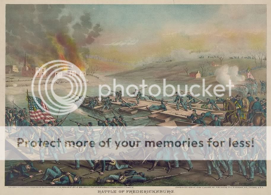  HAVE A BEAUTIFUL REPRODUCTION PRINT OF THE BATTLE OF FREDERICKSBURG
