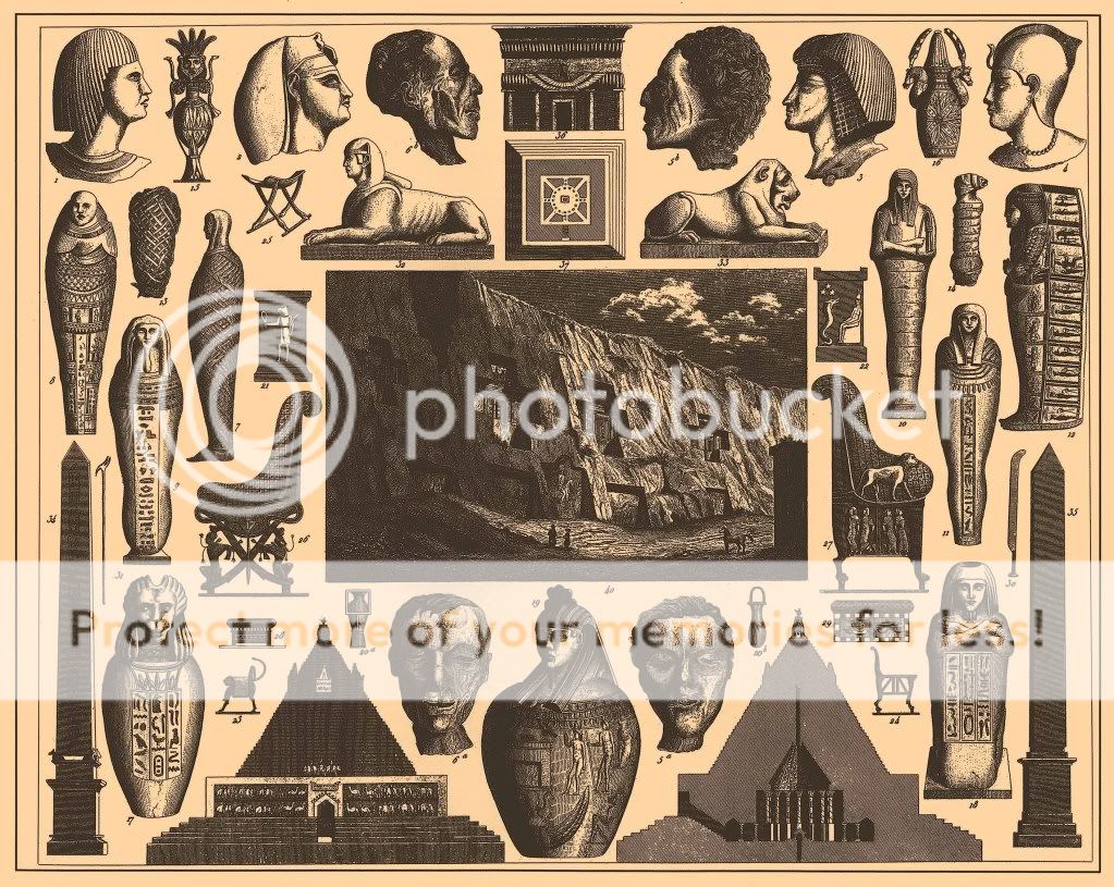 HERE IS A BEAUTIFUL REPRODUCTION PRINT OF OLD PYRAMID EGYPTIAN